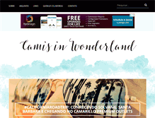 Tablet Screenshot of camisinwonderland.com.br